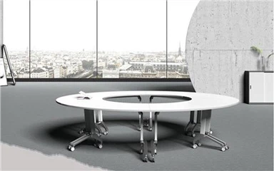 Rundt mødelokalebord