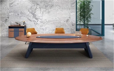 Lille ovalt mødebord